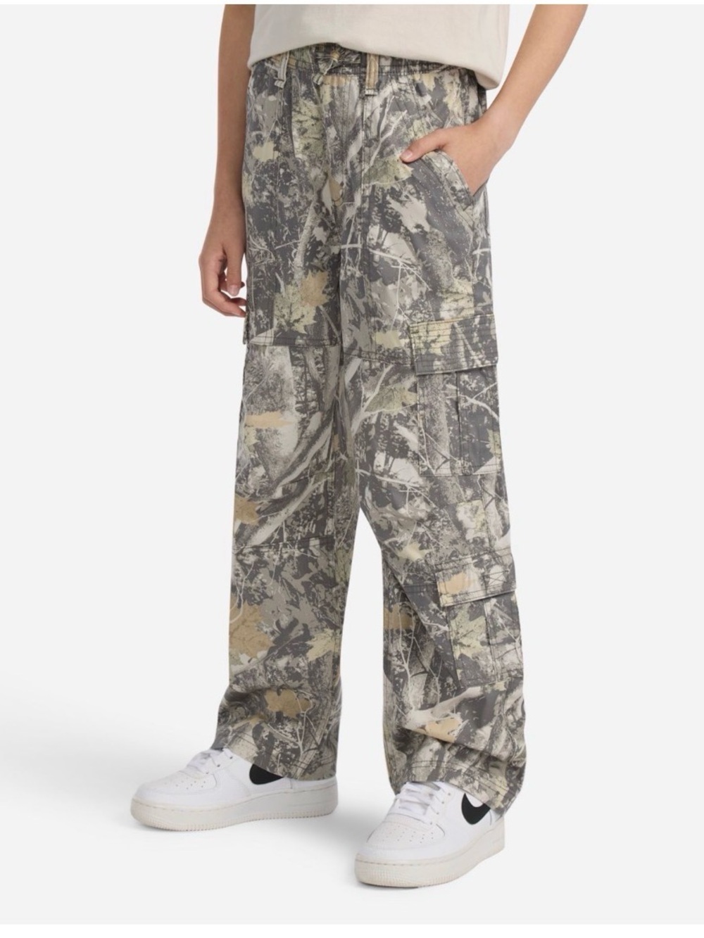 Abercrombie Kids Baggy Cargo Pants | Camo | Size 11/12 Reg